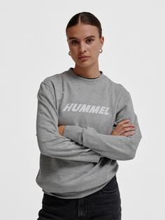 Rückansicht von hummel hmlELEMENTAL SWEATSHIRT Funktionssweatshirt Herren GREY MELANGE