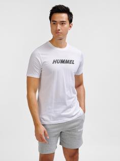 Rückansicht von hummel hmlELEMENTAL LOGO COTTON TEE Funktionsshirt Herren WHITE