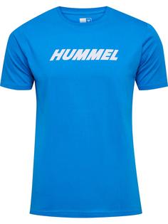 hummel hmlELEMENTAL LOGO COTTON TEE Funktionsshirt Herren INDIGO BUNTING