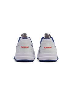 Rückansicht von hummel POWER PLAY PRO Hallenschuhe WHITE/TRUE BLUE