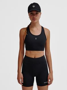 Rückansicht von hummel hmlULTIMATE SPORTS BRA Funktionstop Damen BLACK