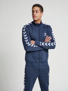 Rückansicht von hummel hmlNATHAN 2.0 ZIP JACKET Sweatshirt Herren BLUE NIGHTS