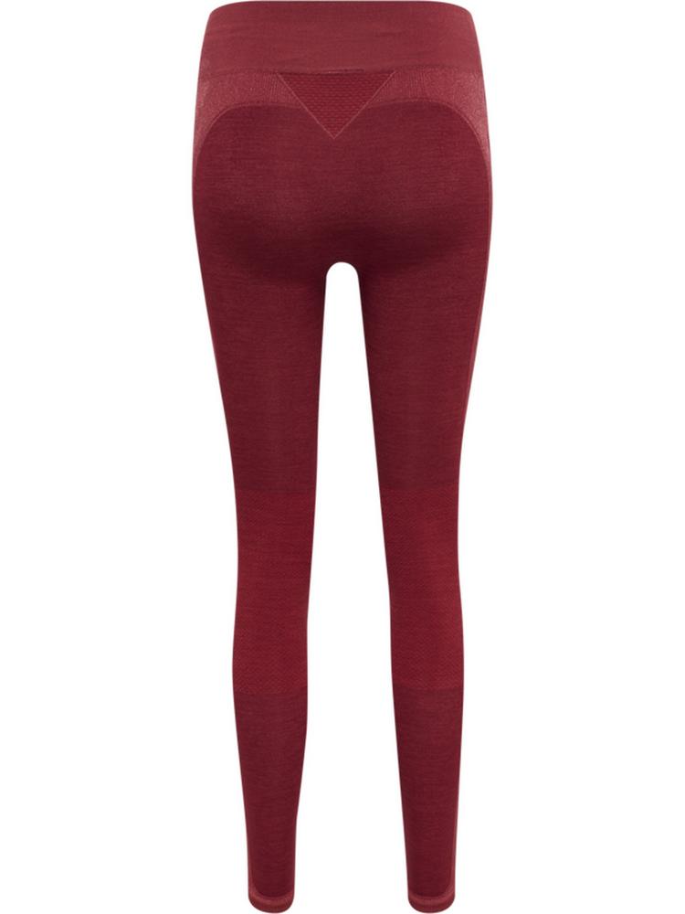 hummel hummel hmlCLEA SEAMLESS MID WAIST TIGHTS Tights Damen - CABERNET/APPLE BUTTER MELANGE - 0 | SportScheck