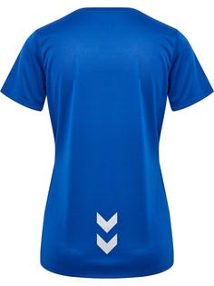 Rückansicht von hummel hmlRUN JERSEY S/S WOMAN Funktionsshirt Damen TRUE BLUE