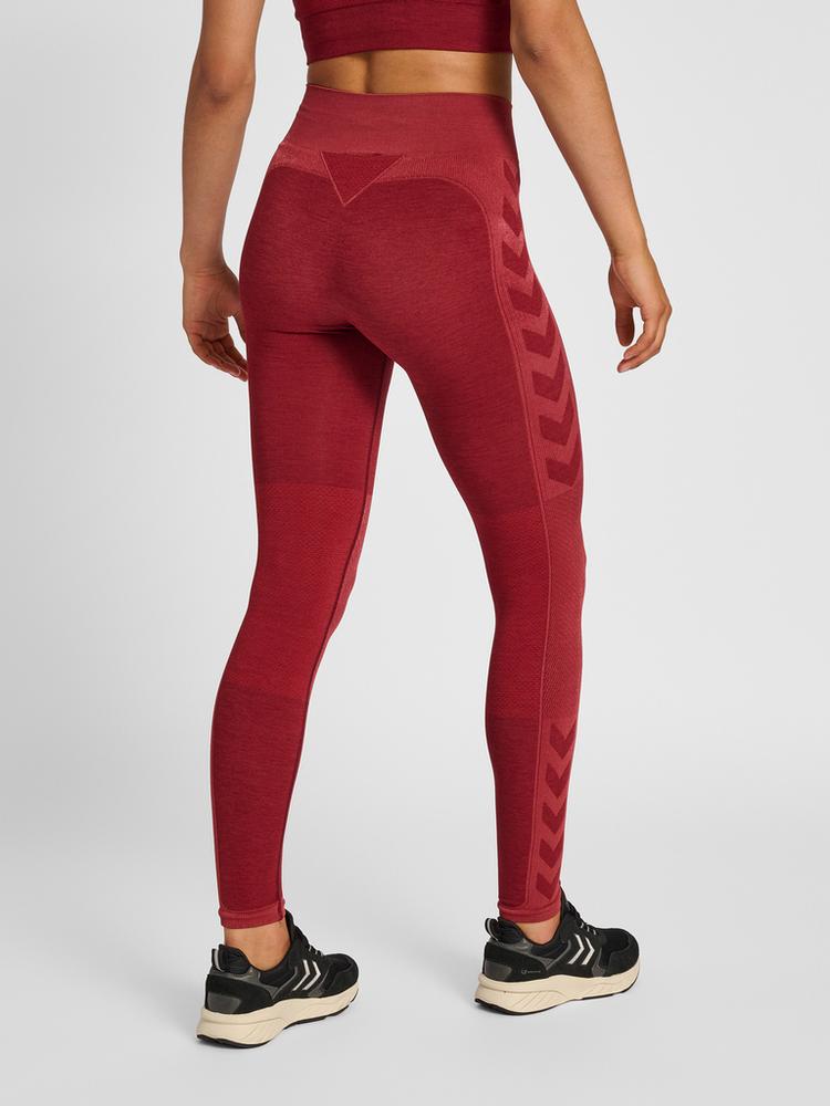 hummel hummel hmlCLEA SEAMLESS MID WAIST TIGHTS Tights Damen - CABERNET/APPLE BUTTER MELANGE - 1 | SportScheck