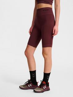 Rückansicht von hummel hmlTIF SEAMLESS CYLING SHORTS Funktionsshorts Damen FUDGE