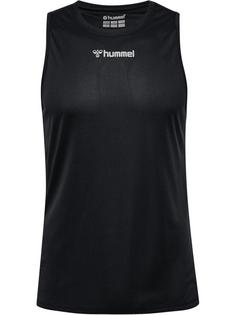 hummel hmlRUN SINGLET S/L Funktionsshirt Herren BLACK