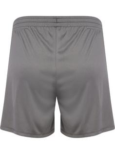 Rückansicht von hummel hmlESSENTIAL SHORTS WOMAN Funktionsshorts Damen STEEL GRAY