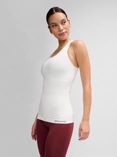 Rückansicht von hummel hmlTIF SEAMLESS TOP Funktionsshirt Damen WHITE