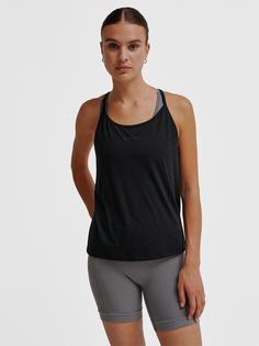 Rückansicht von hummel hmlMT VANJA STRAP TANKTOP Funktionsshirt Damen BLACK