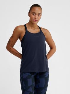 Rückansicht von hummel hmlMT VANJA STRAP TANKTOP Funktionsshirt Damen NIGHT SKY