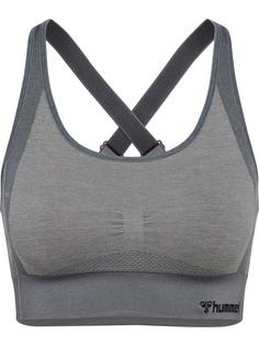 hummel hmlMT SHINE SEAMLESS SPORTS BRA Funktionstop Damen QUIET SHADE/SHARKSKIN MELANGE