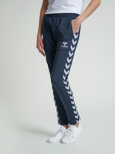 Rückansicht von hummel hmlNELLY 2.0 TAPERED PANTS Hose Damen BLUE NIGHTS