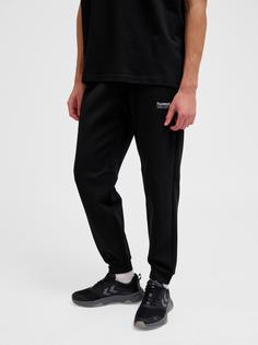 Rückansicht von hummel hmlTECH FLEECE REGULAR PANTS Trainingshose BLACK