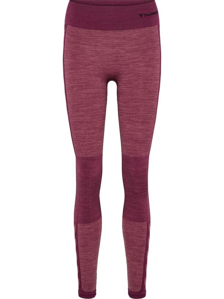 hummel hummel hmlCLEA SEAMLESS MID WAIST TIGHTS Tights Damen - GRAPE WINE/CRUSHED BERRY MEL - 0 | SportScheck