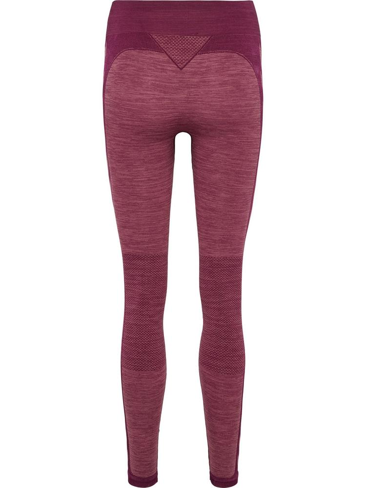 hummel hummel hmlCLEA SEAMLESS MID WAIST TIGHTS Tights Damen - GRAPE WINE/CRUSHED BERRY MEL - 0 | SportScheck