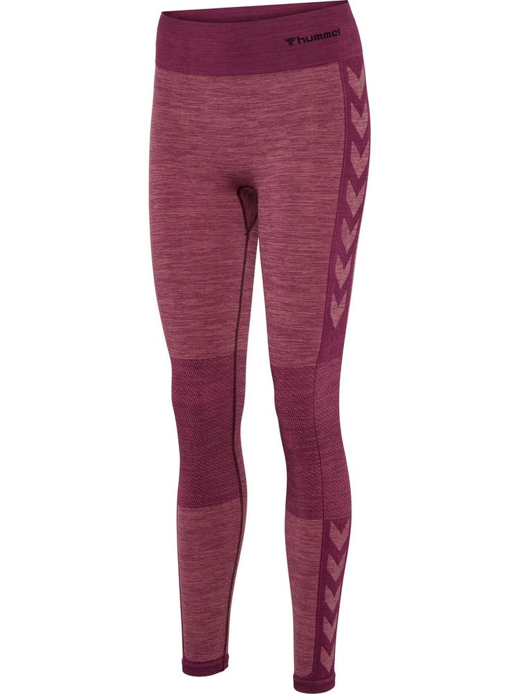 hummel hummel hmlCLEA SEAMLESS MID WAIST TIGHTS Tights Damen - GRAPE WINE/CRUSHED BERRY MEL - 1 | SportScheck