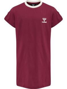 hummel hmlMILLE T-SHIRT DRESS S/S Kleid Kinder RHODODENDRON