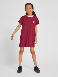 Rückansicht von hummel hmlMILLE T-SHIRT DRESS S/S Kleid Kinder RHODODENDRON