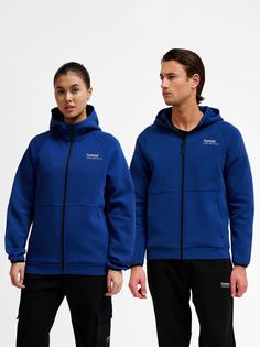 Rückansicht von hummel hmlTECH FLEECE REGULAR ZIP HOODIE Funktionssweatshirt Herren ESTATE BLUE