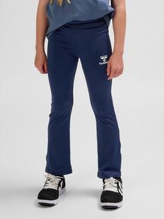 Rückansicht von hummel hmlAYA HIGH RISE FLARE PANTS Tights Kinder BLACK IRIS