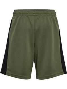 Rückansicht von hummel hmlODIN SHORTS Funktionsshorts Kinder DUSTY OLIVE