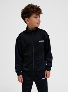 Rückansicht von hummel hmlODIN ZIP JACKET Sweatshirt Kinder BLACK/ASPHALT