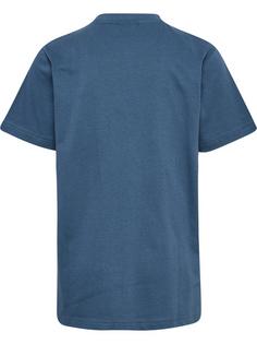 Rückansicht von hummel hmlLEO T-SHIRT S/S Funktionsshirt Kinder BERING SEA