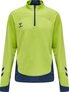 hummel hmlLEAD HALF ZIP Funktionssweatshirt Herren LIME PUNCH