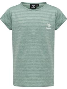 hummel hmlSUTKIN T-SHIRT S/S Funktionsshirt Kinder MINERAL BLUE