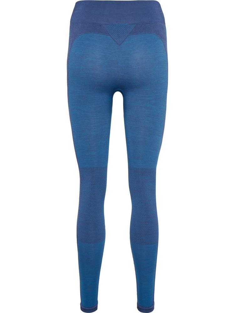 hummel hummel hmlCLEA SEAMLESS MID WAIST TIGHTS Tights Damen - RIVIERA/INSIGNIA BLUE MELANGE - 0 | SportScheck