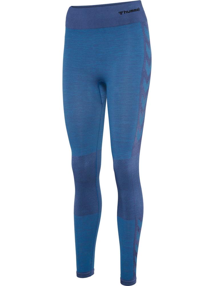 hummel hummel hmlCLEA SEAMLESS MID WAIST TIGHTS Tights Damen - RIVIERA/INSIGNIA BLUE MELANGE - 1 | SportScheck