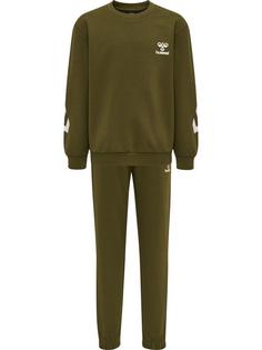hummel hmlVENTI TRACKSUIT Trainingsanzug Kinder DARK OLIVE