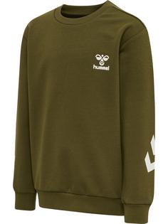 Rückansicht von hummel hmlVENTI TRACKSUIT Trainingsanzug Kinder DARK OLIVE