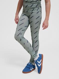 Rückansicht von hummel Tights Kinder ICEBERG GREEN