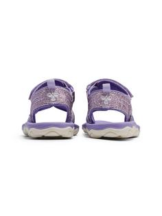 Rückansicht von hummel SANDAL GLITTER JR Sandalen Kinder VIOLET TULIP