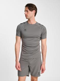 Rückansicht von hummel Funktionsshirt STEEL GRAY