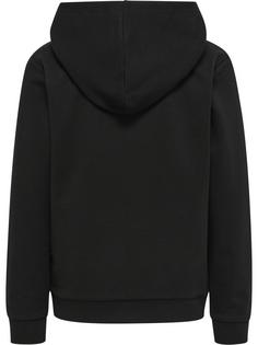 Rückansicht von hummel hmlTOMB HOODIE Hoodie Kinder BLACK