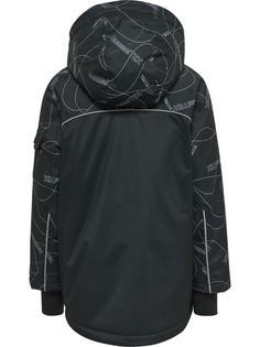Rückansicht von hummel hmlCONQUER XY TEX JACKET Trainingsjacke Kinder BLACK