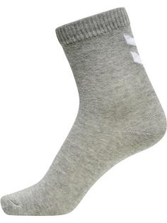 Rückansicht von hummel hmlMAKE MY DAY SOCK 5-PACK Sportsocken Kinder GREY MELANGE