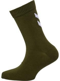 Rückansicht von hummel hmlMAKE MY DAY SOCK 5-PACK Sportsocken Kinder DARK OLIVE