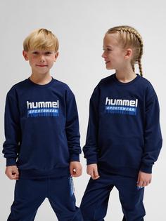 Rückansicht von hummel hmlTUKAS SWEATSHIRT Sweatshirt Kinder BLACK IRIS