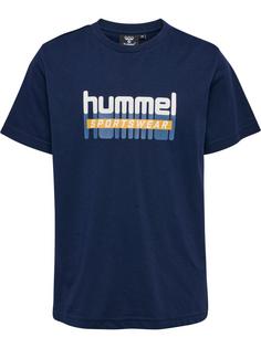 hummel hmlTUKAS T-SHIRT S/S T-Shirt Kinder BLACK IRIS