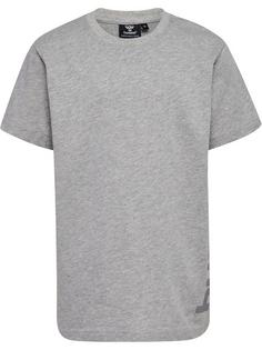 hummel hmlPRINT T-SHIRT S/S Funktionsshirt Kinder GREY MELANGE