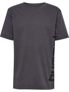 hummel hmlPRINT T-SHIRT S/S Funktionsshirt Kinder EBONY