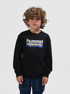 Rückansicht von hummel hmlTUKAS SWEATSHIRT Sweatshirt Kinder BLACK