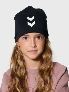 Rückansicht von hummel hmlPERRY BEANIE Laufmütze Kinder BLACK