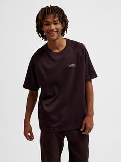 Rückansicht von hummel hmlTECH LOOSE TEE Funktionsshirt CHOCOLATE PLUM