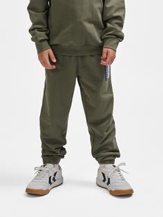Rückansicht von hummel hmlTUKAS PANTS Hose Kinder DUSTY OLIVE