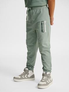 Rückansicht von hummel hmlTUKAS PANTS Hose Kinder ICEBERG GREEN